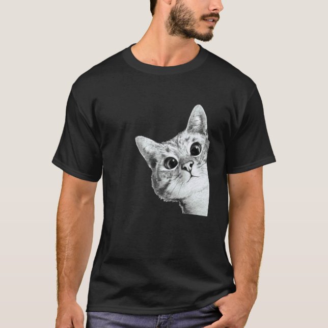 Cute Adorable Kitty Cat T-Shirt (Front)