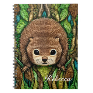 Cute Adorable Little Baby Beaver Notebook