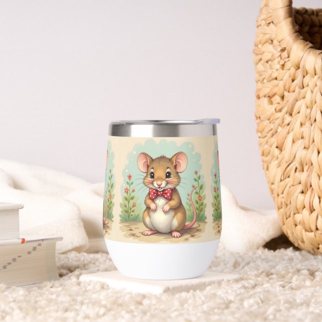 Cute adorable little mouse with tie (Living Room)