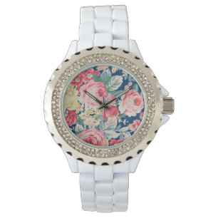 Cute Adorable Modern Blooming Flowers Watch