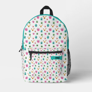 Cute Adorable Monsters Colourful Kids Boys Custom Printed Backpack