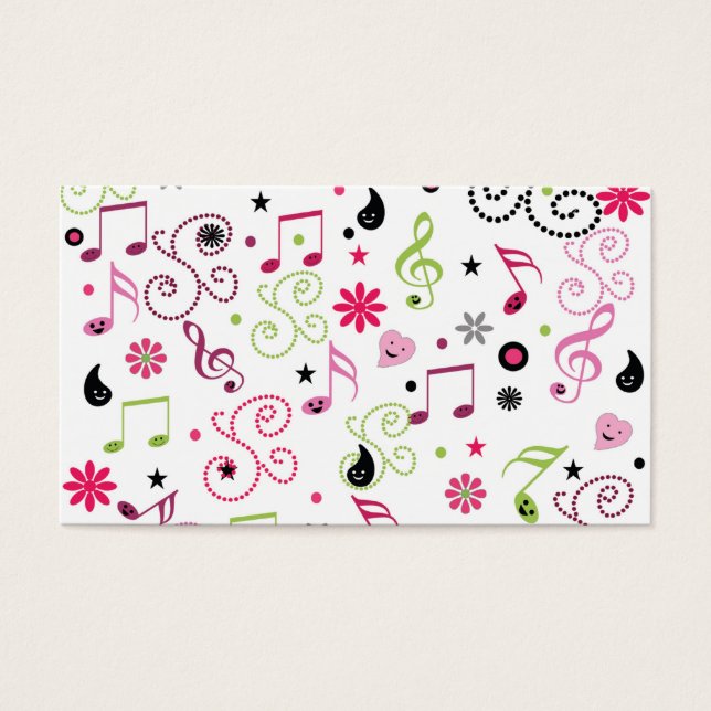 Cute adorable music notes flowers (Front)