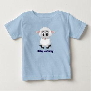Cute Adorable Sheep and Seal Cub Graphic Baby T-Shirt