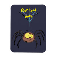 Cute, adorable spider cartoon magnet