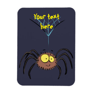 Cute, adorable spider cartoon magnet