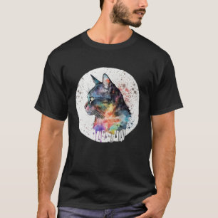 Cute adorable unique original art watercolor cat d T-Shirt