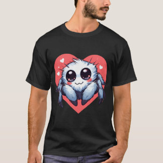 Cute Adorable Valentine Jumping Spider T-Shirt