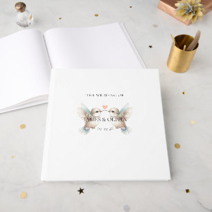 Cute Adorable Wedding Hummingbird Guest Book