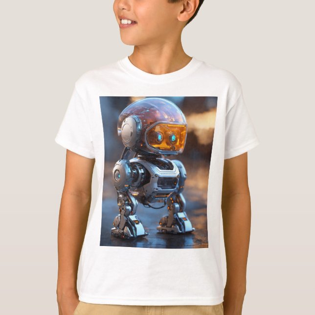 Cute  Aecthitic, Robot T-Shirt (Front)