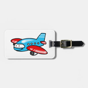 cute aeroplane luggage tag