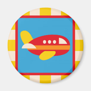 Cute Aeroplane Transportation Theme Kids Gifts Magnet
