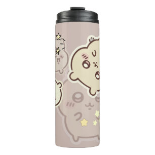 Cute Aesthetic Cream Bear Travel Mug Minimalist