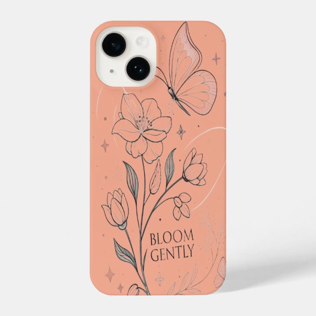 Cute Aesthetic-daisy Positivity design iPhone Case (Back)