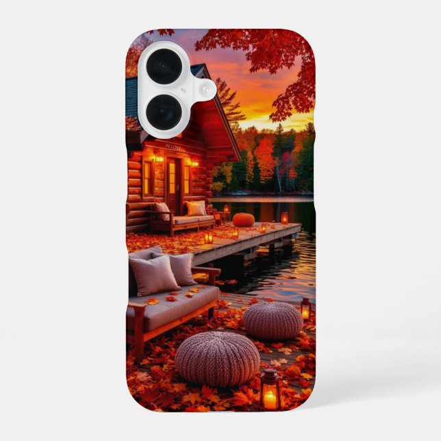 Cute Aesthetic Fall Wallpaper Ideas iPhone Designs 16 Case (Back)