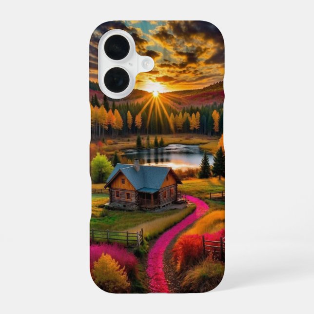 Cute Aesthetic Fall Wallpaper Ideas iPhone Designs 16 Case (Back)
