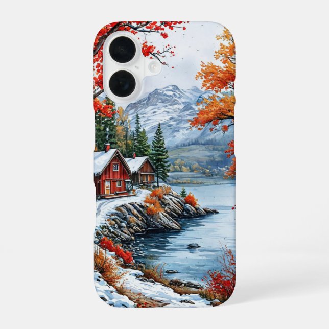 Cute Aesthetic Fall Wallpaper Ideas iPhone Designs 16 Case (Back)