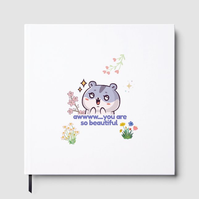 ​Cute Aesthetic Hamster Guest Book (Front)