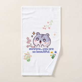 Cute Aesthetic Hamster Towel