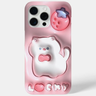 Cute Aesthetic iPhone Sticker 15 Pro Max Case