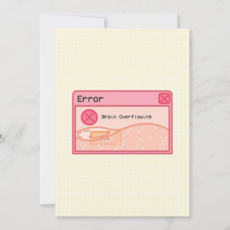 Cute aesthetic pastel pink card (error message)