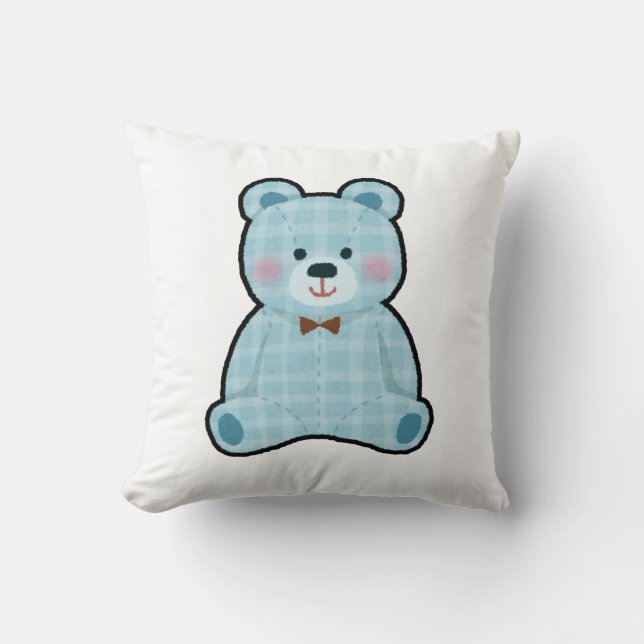 Cute aesthetic Teddy bear pillow 🤩 (Front)
