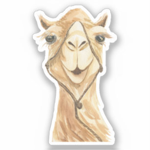 Cute Aesthetic Watercolor Arabian Camel