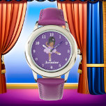 Cute African American ballerina girls Watch<br><div class="desc">design by www.etsy.com/shop/MUJKA</div>