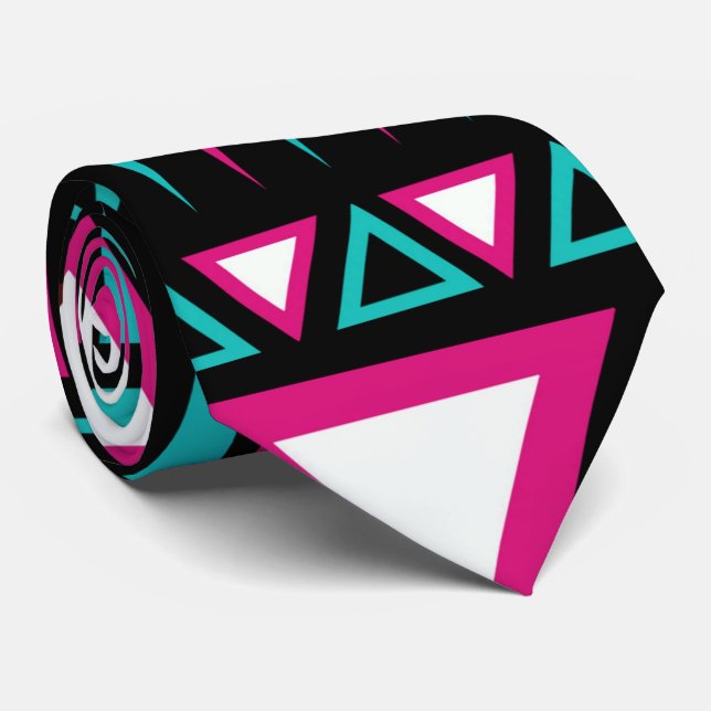 Cute African Tribal pattern Tie (Rolled)