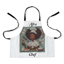 Cute  Afro Chef  Apron