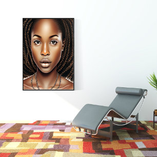 CUTE AFRO WOMAN QUEEN MELANIN  POSTER