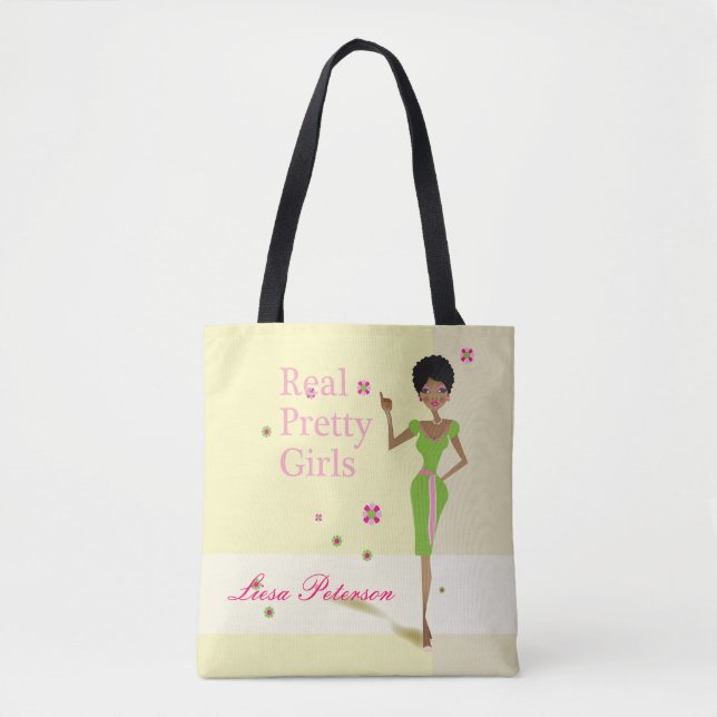 Cute afrocentric illustration tote bag (Front)