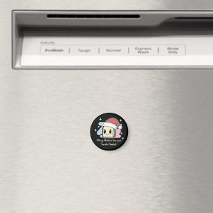Cute AI Assistant Christmas Magnet