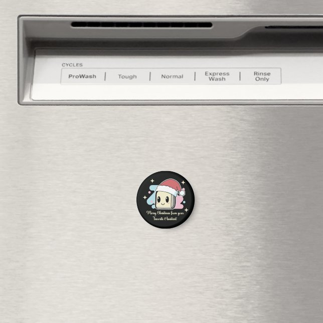 Cute AI Assistant Christmas  Magnet (In Situ (Dishwasher))