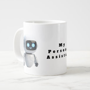 Cute AI Robot Coffee Mug - Tech Inspired Future Bu