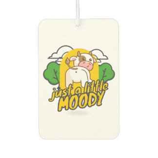 cute air freshener for car, moody cow air freshene