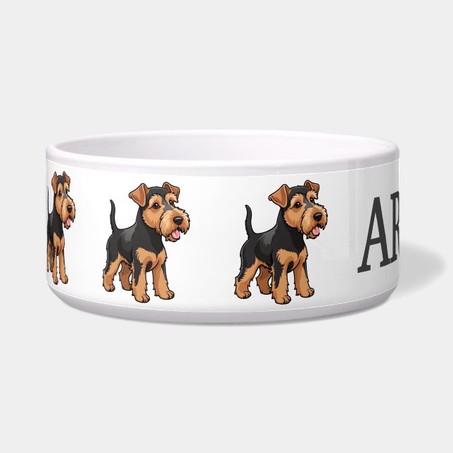 Cute Airedale Terrier Puppy Personalise (Left)