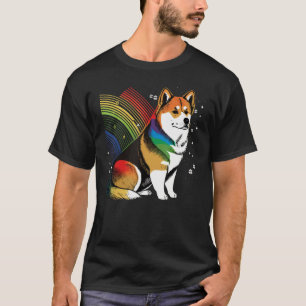 Cute Akita Inu Dog on Akita Inu T-Shirt