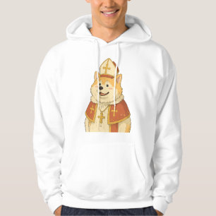 Cute Akita Pope - Funny Dog Design Hoodie
