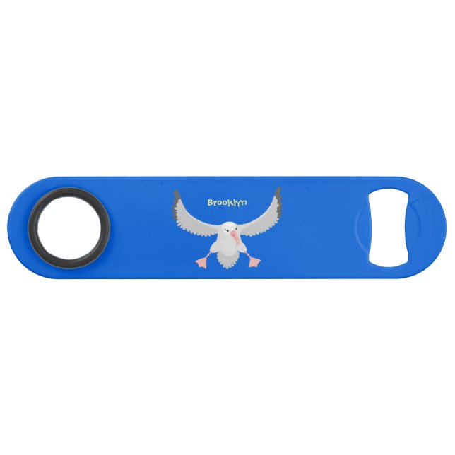 Cute albatross bird flying cartoon illustration (Front (Horizontal))