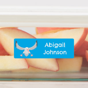 Cute albatross bird flying cartoon personalised