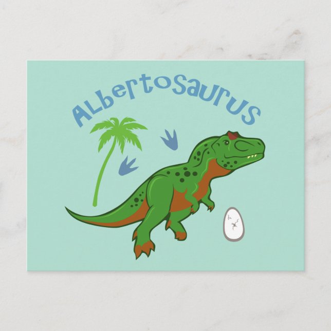 Cute Albertosaurus Postcard (Front)