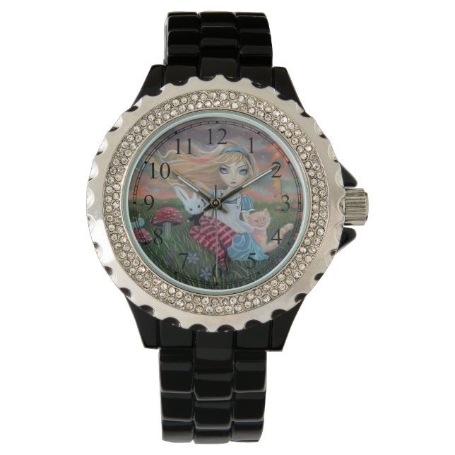 Cute Alice in Wonderland Fantasy Art Watch (Front)
