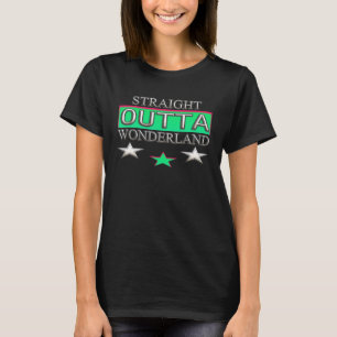 Cute Alice in Wonderland Straight Outta Wonderland T-Shirt
