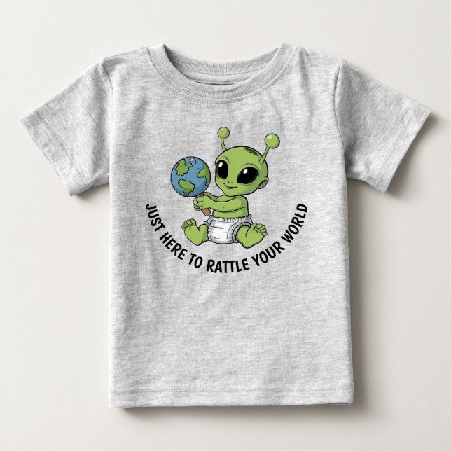 Cute Alien  Baby T-Shirt (Front)