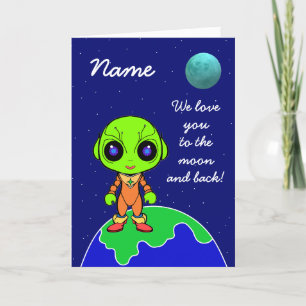 Cute Alien Birthday Card by Jo Images