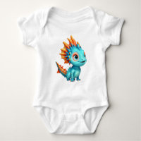 Cute Alien Dragon, turquoise -