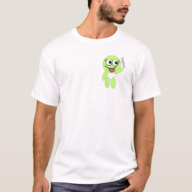 Cute Alien Emoji T-Shirt (Front)