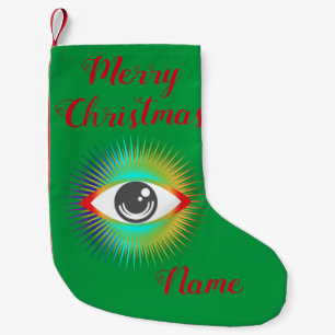 Cute Alien Eye Thunder_Cove Small Christmas Stocking