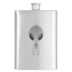 Cute Alien Hip Flask