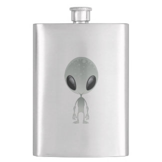 Cute Alien Hip Flask